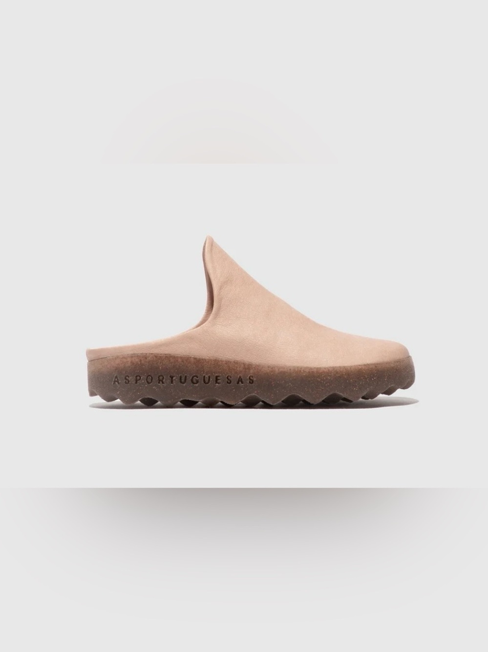Asportuguesas Taupe Suede Slip On Clogs Mules EU 39 Cork Sole Portugal